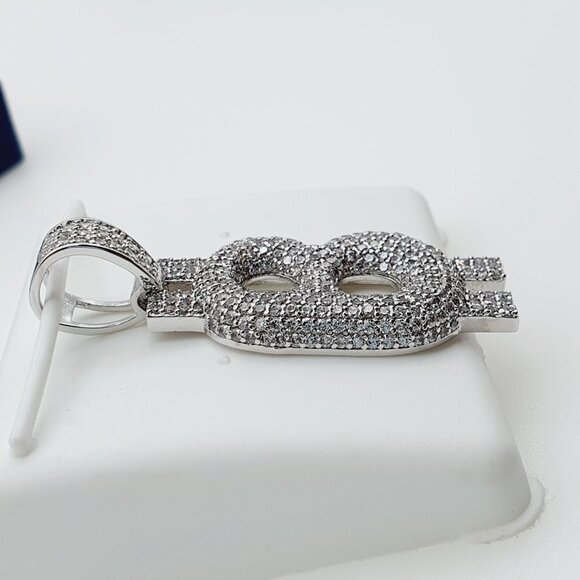 "14K Gold Plated Cubic Zircon Pendant, INUS1BR100 - Picture 8 of 9